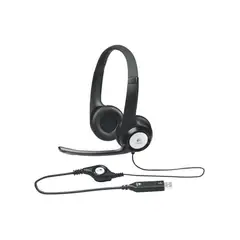 LOGITECH - Audifonos Diadema H390 USB Estéreo Digital Suspensión Ruido