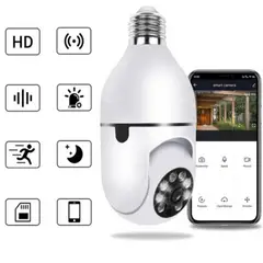 AWEI - Cámara de Seguridad Wifi Bombillo Robotica Panoramica 360