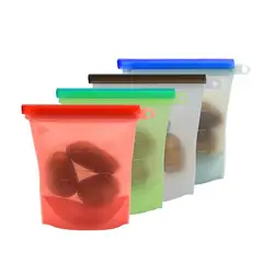 CASATUA - Bolsas Silicona Hermeticas Alimentos Set X3 X4 X2 - Multicolor - Pack x4