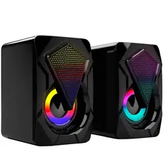 GENERICO - PARLANTE USB RGB PARA PC COMPUTADOR 6W 35MM