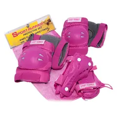 SPORT RUNNER - Kit proteccion semipro rodilleras coderas manos niños