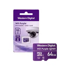 GENERICO - MICROSD WESTER DIGITAL PURPLE CLASE 10 64GB