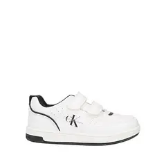 CALVIN KLEIN - Tenis Blanco Con Doble Velcro Para Niño