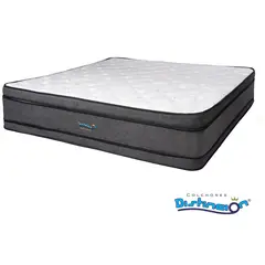 COLCHONES DISTINCION - COLCHON RESORTADO DIAMANTE DOBLE PILLOW 200 X 200 X 40