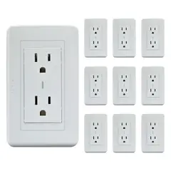 VCP - Tomacorriente Doble X 10 Unidades