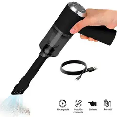 GENERICO - Aspiradora De Mano Mini Para Autos Y Hogar inalambrica