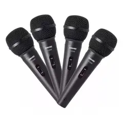 SHURE - Kit De 4 Micrófonos Sv200 Vocal Dinámico Profesional