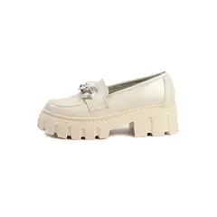 INCO - Mocasines Charol Mujer Beige Ana