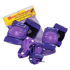 SPORT RUNNER - Kit proteccion semipro rodilleras coderas manos niños