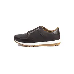MANIQUEO - Tenis Cuero Hombre Café Declan