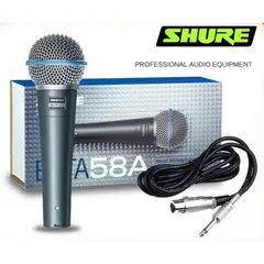 SHURE - Microfono Profesional alámbrico beta 58a vocal