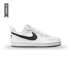 NIKE - Tenis Court Borough Niños-Blanco
