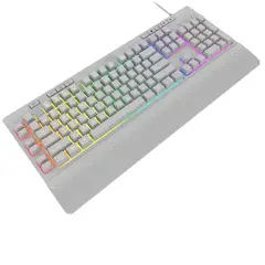 REDRAGON - Teclado Gamer Shiva K512 Membrana RGB Blanco Esp