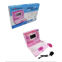 GENERICO - Computadora Didactica Para Niños 130 Funciones 110v 12v Rosa
