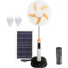 ONE PIXEL - Ventilador Recargable 16" Panel Solar