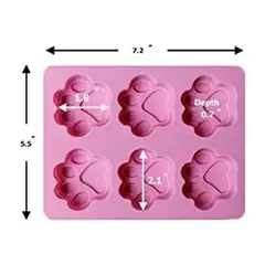 AFM - Moldes De Silicona Con Forma De Huella De Animal