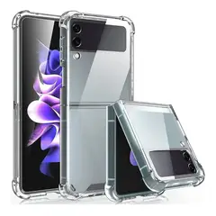 GENERICO - Funda Transparente Reforzado Compatible Con Samsung Z Flip 3