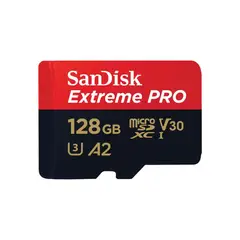 SANDISK - Tarjeta MicroSD Extreme Pro 128GB con adaptador