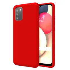 GENERICO - Funda Estuche Silicone Case Compatible Samsung A02s Rojo