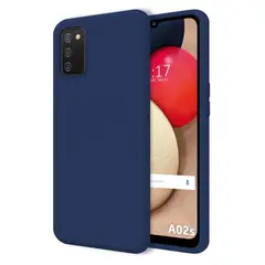 GENERICO - Funda Estuche Silicone Case Compatible Samsung A02s Azul Oscuro