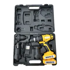 AMERICO SHOP - Taladro inalambrico percutor atornillador 36v Caladora Lijadora