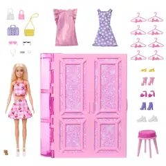 BARBIE - Clóset De Los Sueños Con Accesorios Y Muñeca