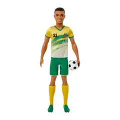 BARBIE - Profesiones Jugador De Fútbol Playera Amarilla