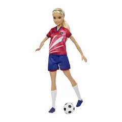 BARBIE - Profesiones Jugadora De Fútbol Playera Roja