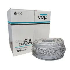 VCP - Cable U/utp Cat 6 100% Cobre Uso Interior Gris X 305 M