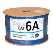 VCP - Cable U/utp Cat 6a 100% Cobre Uso Interior Azul X 305 M