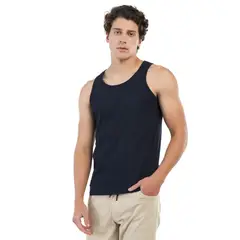 MANPOTSHERD - Camisilla Hombre Azul Oscuro