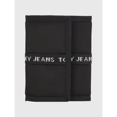TOMMY HILFIGER - Cartera Plegable En Tres Partes Hombre Negro