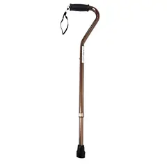 KONFORT PLUS - BASTON DE UN APOYO CUELLO DE CISNE EN ALUMINIO BRONCE