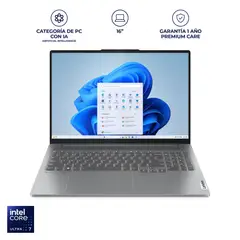 LENOVO - Portátil IdeaPad Pro 5 Core Ultra 7 32GB 1TB Pantalla 16” 2.5K / Computador Portátil