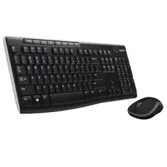 LOGITECH - Combo Teclado + Mouse MK270 · Inalámbrico 2.4GHz · Full Size · Membrana · Español