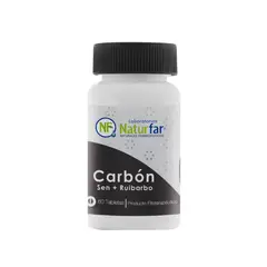 GENERICO - CARBON VEGETAL SEN RUIBARBO 60Tabletas LABORATORIOS NATURFAR