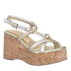 CAROLINA CRUZ - Plataforma de Mujer marca en Color ORO  PLATM-4057