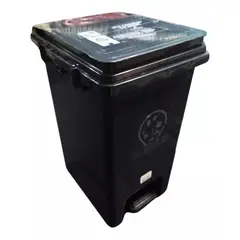 GENERICO - Papelera Rectangular 20 Litros Color Negro