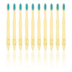 ECOTRADE - Cepillo de Dientes en Bambu Adulto Azul 10 Unidades