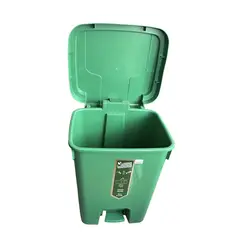 GENERICO - Papelera Rectangular 35 Litros Color Verde