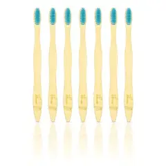 ECOTRADE - Cepillo de Dientes en Bambu Adulto Azul 7 Unidades