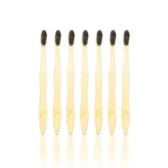 ECOTRADE - Cepillo de Dientes en Bambu Adulto Negro 7 Unidades