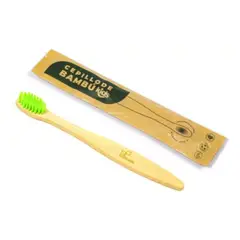 ECOTRADE - Cepillo de Dientes en Bambu para Niño Verde Lima