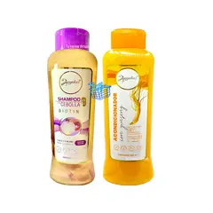ANYELUZ - Kit x 2 shampoo cebolla y acondicionador ginseng -