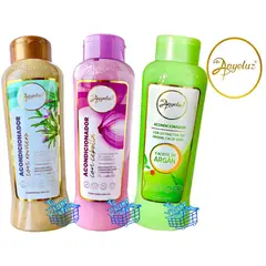 ANYELUZ - Kit x 3 acondicionador romero, cebolla y aloe vera -