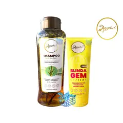ANYELUZ - Kit x 2 Shampoo romero y termoprotector blindagem -
