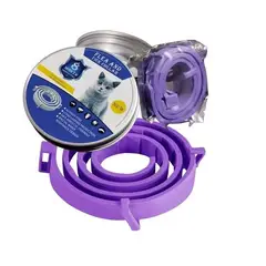 GENERICO - Collar Anti Pulgas Garrapata Para Gatos 38cm Lavable Graduab