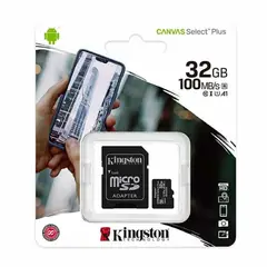 KINGSTON - Memoria Micro SD 32GB + Adaptador Cl10