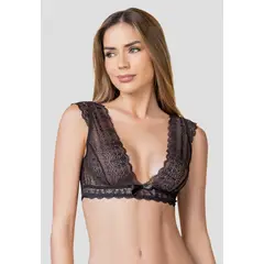 FORMAS INTIMAS - Bralette Mujer Negro FI 100828