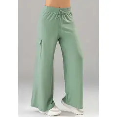 FORMAS INTIMAS - Pantalón Sudadera Mujer Verde FI 8618